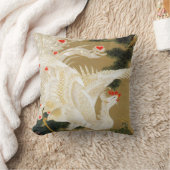 松の木と鳳凰(愛ハート鳳凰)、若冲 クッション (ブランケット)