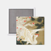 松の木と鳳凰(愛ハート鳳凰)、若冲 マグネット (正面/裏面)