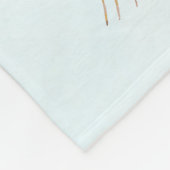 松の木にオードボンのトキ フリースブランケット (角)