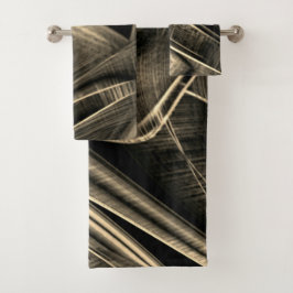 松の木に溝が生えたような曲がり角 バスタオルセット