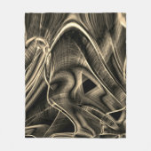 松の木に溝が生えたような曲がり角 フリースブランケット (正面)