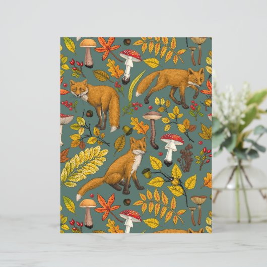 松の木に秋の狐 (スタンド正面)