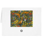 松の木に秋の狐 (裏面横)