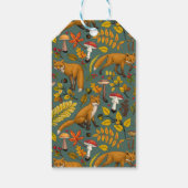 松の木に秋の狐 ギフトタグ (裏面)