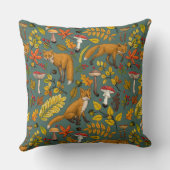 松の木に秋の狐 クッション (裏面)