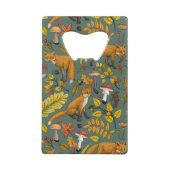 松の木に秋の狐 クレジットカード栓抜き (裏面)