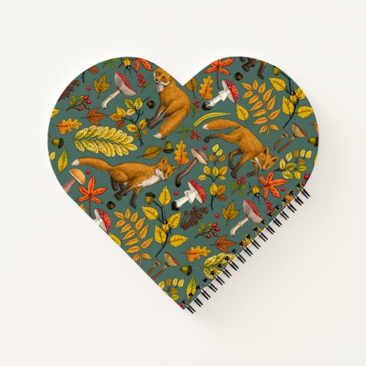 松の木に秋の狐 ノートブック (裏面)