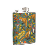 松の木に秋の狐 フラスク (右)