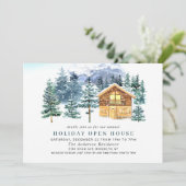 松の木のクリスマスホリデーオープンハウス 招待状 (スタンド正面)