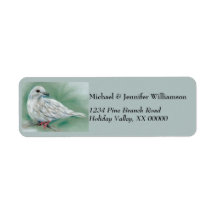 松の木のクリスマスホワイト鳩