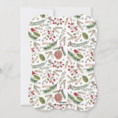 松の木のクリスマス |ホリデーフォトカード シーズンカード (裏面)