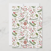 松の木のクリスマス |ホリデーフォトカード シーズンカード (裏面)