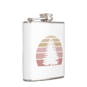 松の木のシルエット フラスク (右)