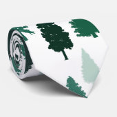 松の木のパターン緑 ネクタイ (ロール)