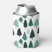 松の木のパターン緑 缶クーラー (缶正面)