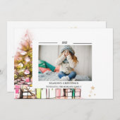 松の木のプレゼントフォトシーズンの挨拶 (正面/裏面)