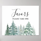 松の木のランタン植物優遇記号 ポスター (正面)