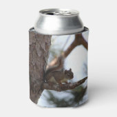 松の木のリス 缶クーラー (缶正面)