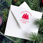 松の木の三つ素朴の挨拶 セルフインキングスタンプ