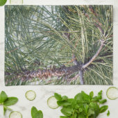 松の木の上のピネコン キッチンタオル (折り畳み)