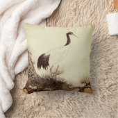 松の木の上の鶴 伊藤ニサブロ 伊藤ニサブロ クッション (ブランケット)