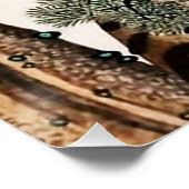 松の木の下のタイガーとマゲピミンファ ポスター (コーナー)