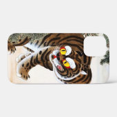 松の木の下の虎とカチョンゲの民画 Case-Mate iPhoneケース (裏面 (横))