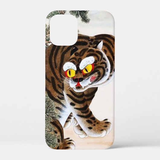 松の木の下の虎とカチョンゲの民画 Case-Mate iPhoneケース (裏面)