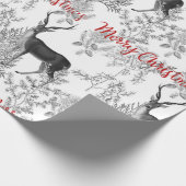 松の木の中のメリークリスマス ラッピングペーパー (角)