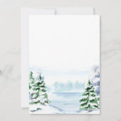 松の木の企業のクリスマスホリデーパーティー 招待状 (裏面)