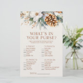 松の木の何が財布のブライダルシャワーゲーム 便箋 (スタンド正面)