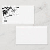 松の木の円錐形及び雪山の名刺 名刺 (正面/裏面)