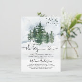 松の木の冒険が赤ちゃんシャワーを開始 招待状 (スタンド正面)