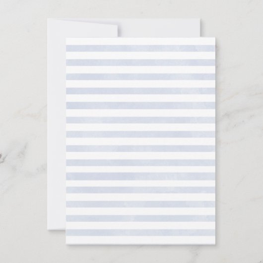 松の木の冒険が赤ちゃんシャワーを開始 招待状 (裏面)