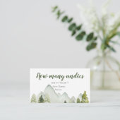 松の木の冒険の赤ちゃんシャワーどのくらウンディ エンクロージャーカード (スタンド正面)