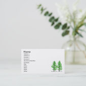 松の木の名刺 名刺 (スタンド正面)