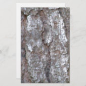 松の木の吠え声の迷彩柄の自然な木製のカムフラージュの自然 便箋 (正面/裏面)
