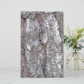 松の木の吠え声の迷彩柄の自然な木製のカムフラージュの自然 便箋 (スタンド正面)