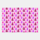 松の木の国の冬クリスマス ラッピングペーパーシート (正面2)