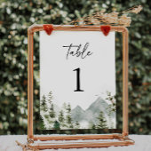 松の木の山エレガントな結婚式台番号