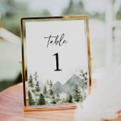 松の木の山エレガントな結婚式台番号
