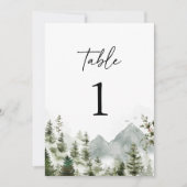 松の木の山エレガントな結婚式台番号 (正面)