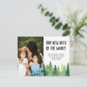 松の木の新しい首の写真を移動 案内ポストカード (スタンド正面)