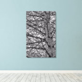 松の木の方向 キャンバスプリント (インサイチュ (ウッドフロア))