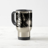 松の木の日光の上昇温暖気流のマグ トラベルマグ (正面左)