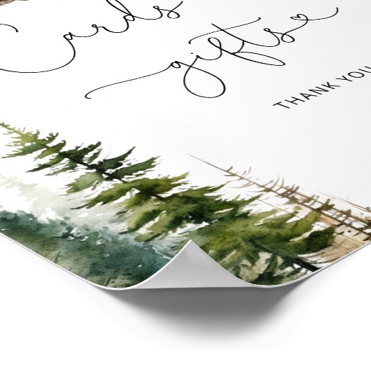 松の木の札や贈答用の看板 ポスター (角)