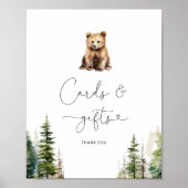 松の木の札や贈答用の看板 ポスター (正面)