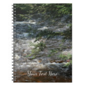 松の木の枝のストリームオルトンの急流の上に ノートブック (正面)