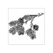 松の木の枝ゴムスタンプ ラバースタンプ (インプリント)