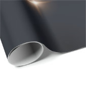 松の木の枝、クリスマスボールブラック ラッピングペーパー (ロールコーナー)